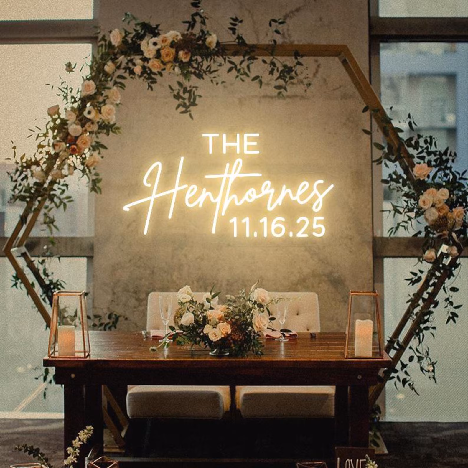 Fully Custom Wedding Neon Signs - Say It Bright Fully custom wedding neon sign design service - bespoke LED neon signs made in the UK