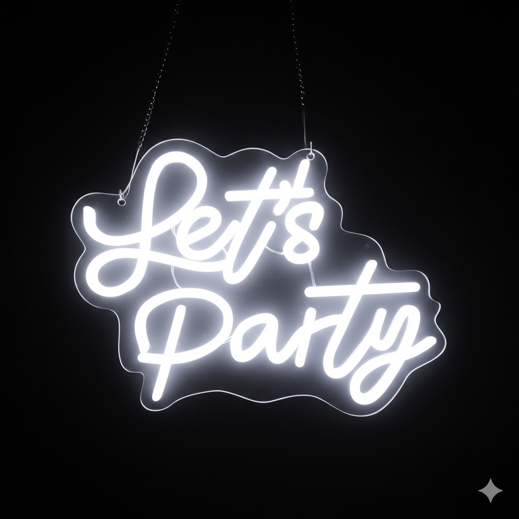 Let's Party Design 2 (Stacked Text) design variant